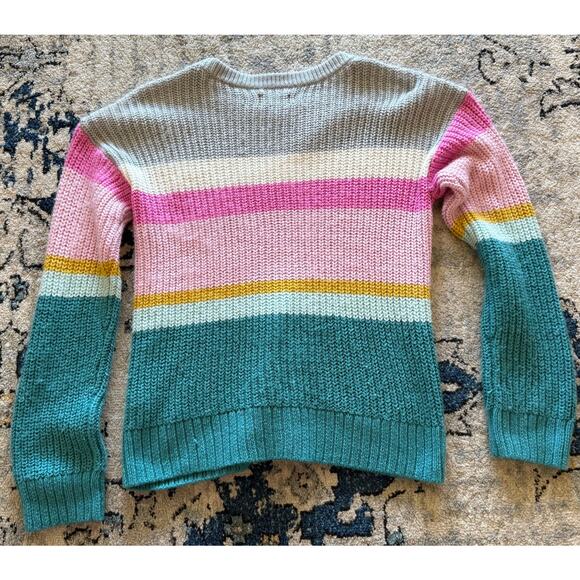 Bundle of Girl's Sweaters Cat & Jack Size 14-16 Pink Green Cardigan Pull Over - Picture 7 of 10